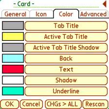Color tab