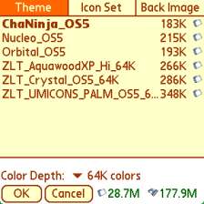 Theme tab
