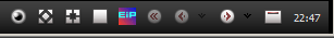 right hand of toolbar